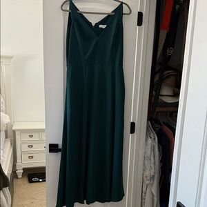 Dress the Population Teal Maxi Dress